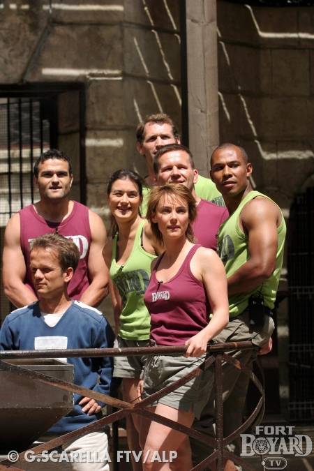 L'équipe d'Olivier Magne durant la pesée(2005)
