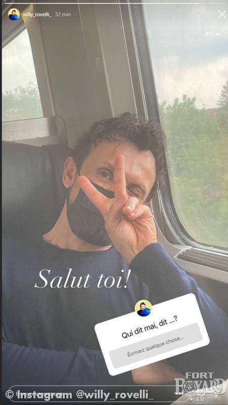 Willy Rovelli dans le train direction le fort(2022)