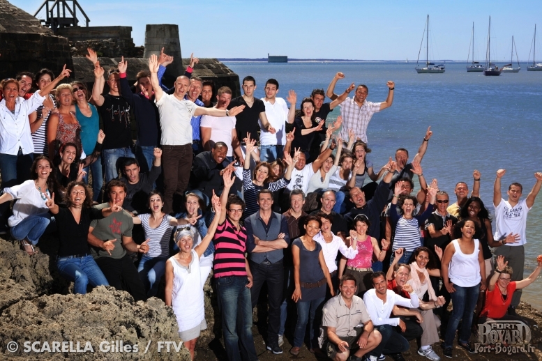 Les 52 candidats rassemblés sur l'île d'Aix(2010)