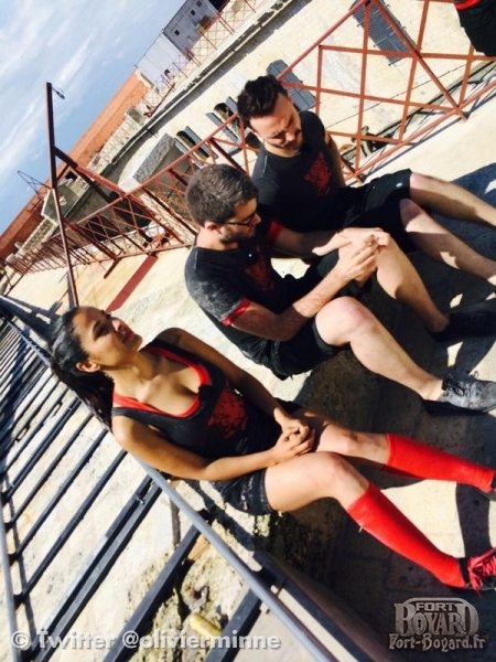 Petite pause rapide avec @LaFermeJerome @MonsieurDream et @Gyselle_Soares sur la terrasse de #FortBoyard  (2014)
