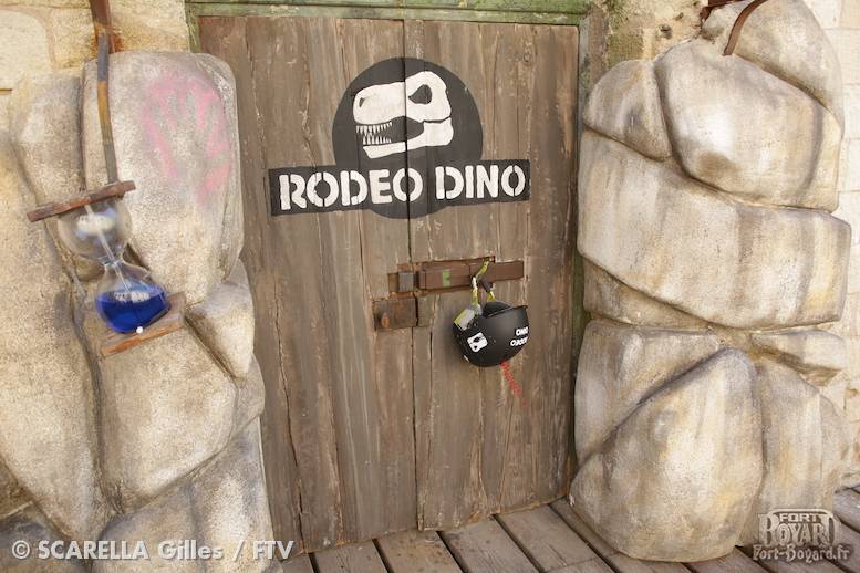 La porte de l'épreuve du Rodéo-Dino (2017)