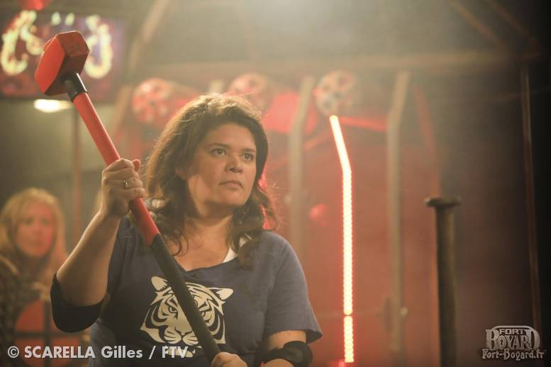 Raquel Garrido dans le duel des clous géants.(2018)